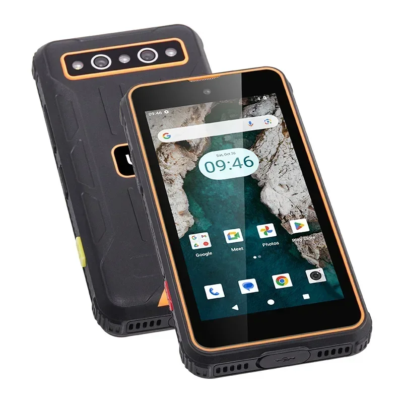 UNIWA R4001 4G Rugged Smartphone 4.0 Inch Display PTT Small Phone 4GB RAM +64GB ROM 20MP Night Vision 3000mAh SOS Android 14 NFC 4