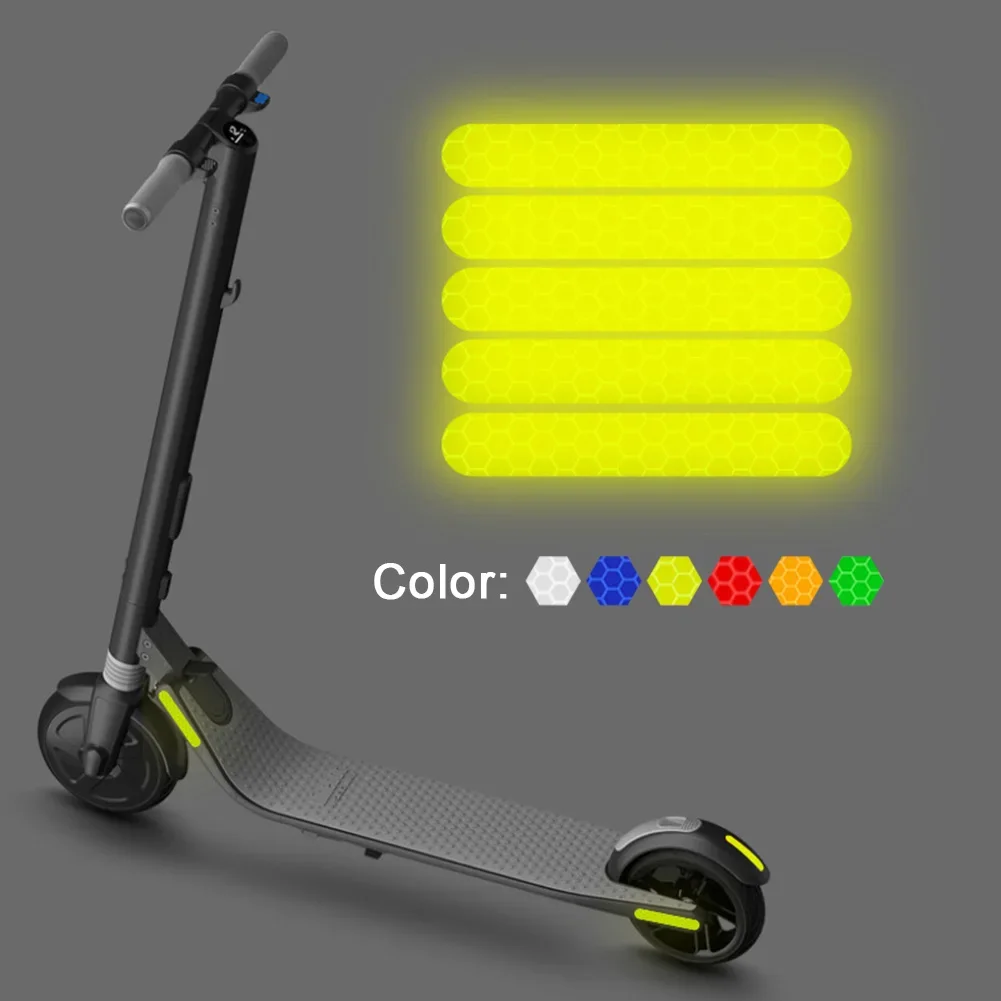 Electric Scooter Night Reflective Safety Sticker 5Pcs For Ninebot ES1 ES2 ES3 ES4 E22 E25