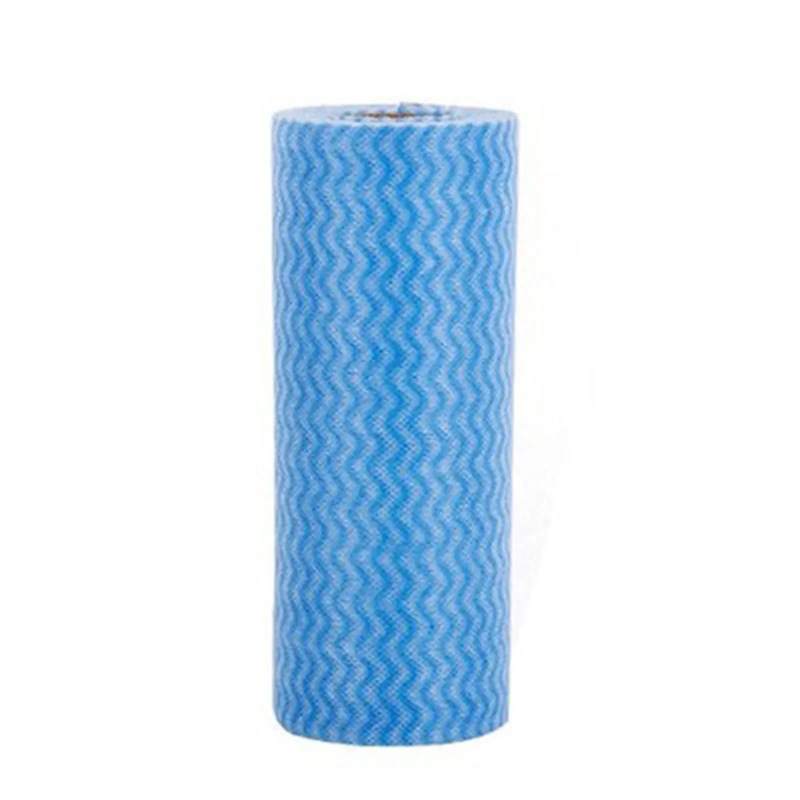 50Pcs/Roll Dishcloth Disposable Kitchen Cloth Roll Kitchen Dishcloth Cleaning Cloth Lazy Person Tear Off Non-woven Towel Rolls