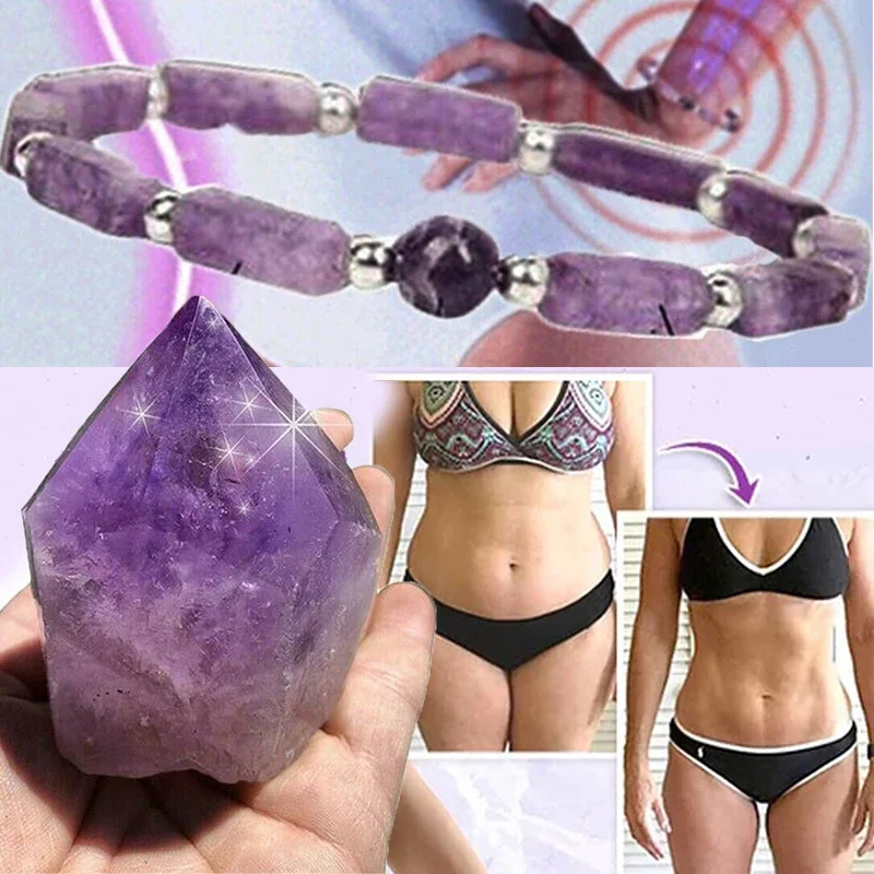 Natural Amethyst Body-purify Slimming Bracelet Image 4