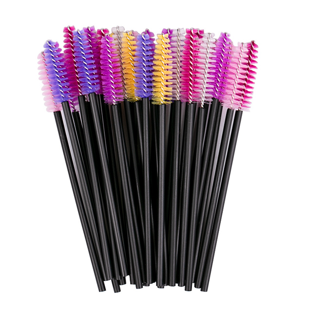 Extension Disposable Eyebrow brush Mascara Wand Applicator Spoolers Eye Lashes Cosmetic Brushes Set makeup tools