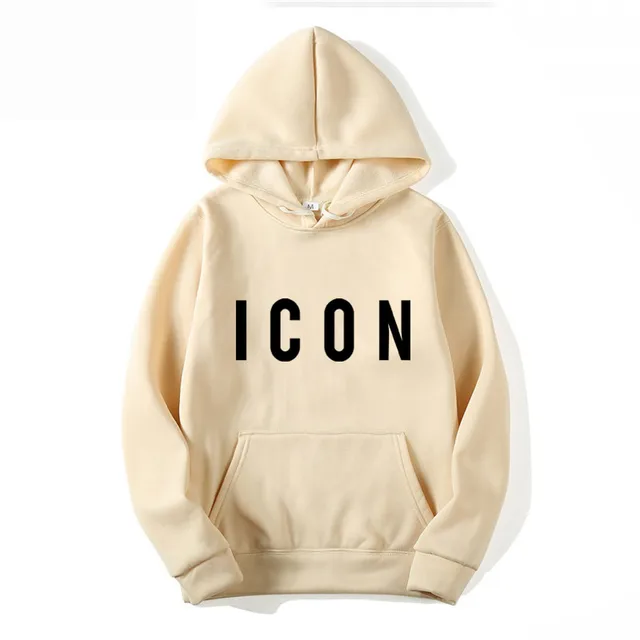 Letter Printing Hoodie Male Harajuku Fashion Hoody Loose Warmsweatshirt Autumn Fleece Casual Pullover Fashion Pullover Clothing 2