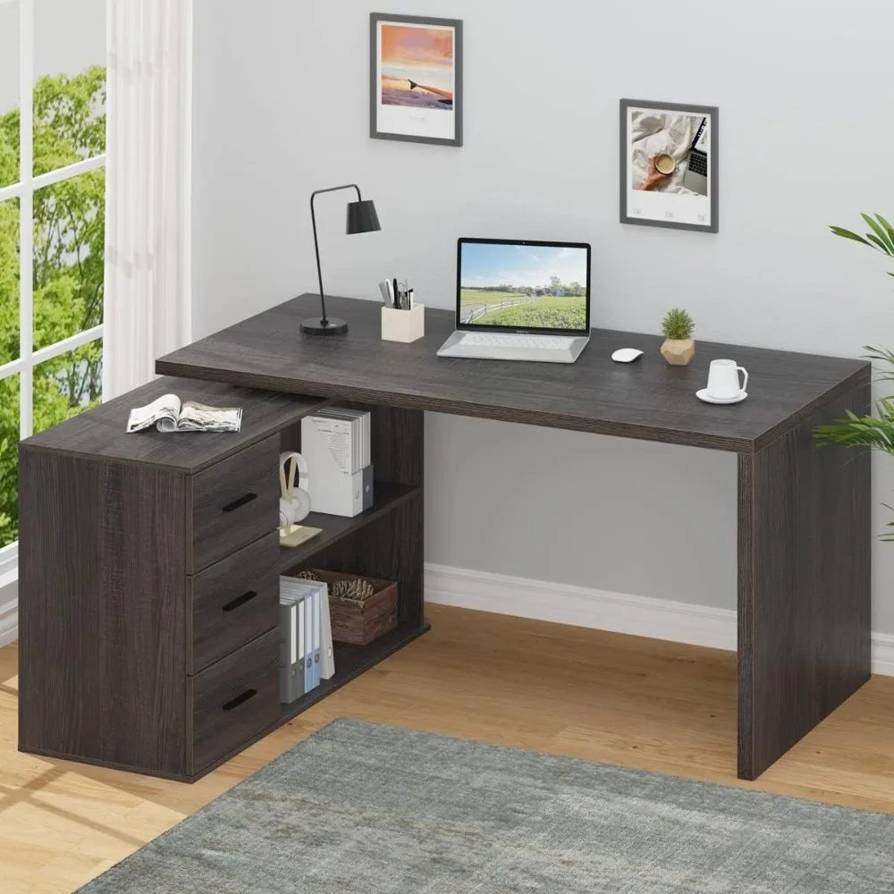 

Study Desk with Drawers, Industrial Home Office Desks, Study Desk