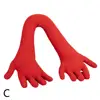 New Creative Hand Shape Plush Pillow Soft Long Arm Nap Pillows Pillow Home Throw Funny Sofa Office Stuffed Decor Palm Color O3N2 5
