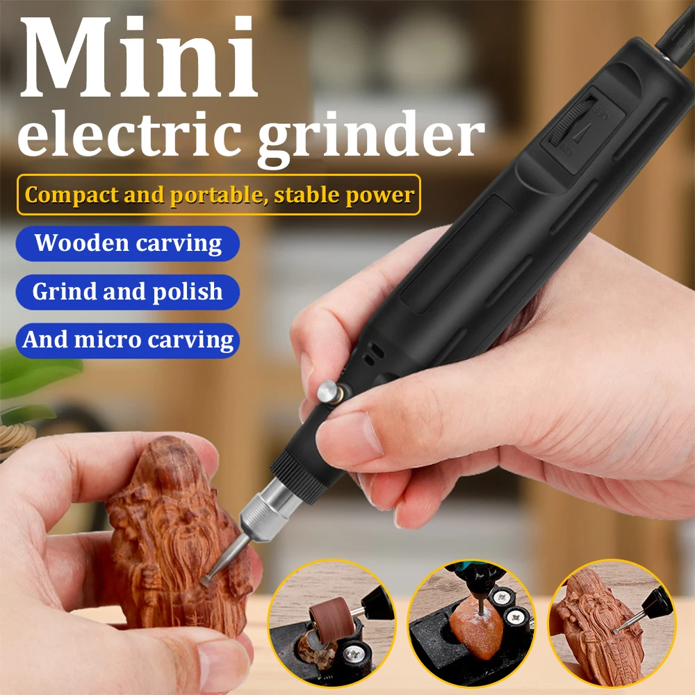 Mini Electric Drill Sharpener Portable Electric Polishing Machine Jade Polishing Machine Household Small Grinder