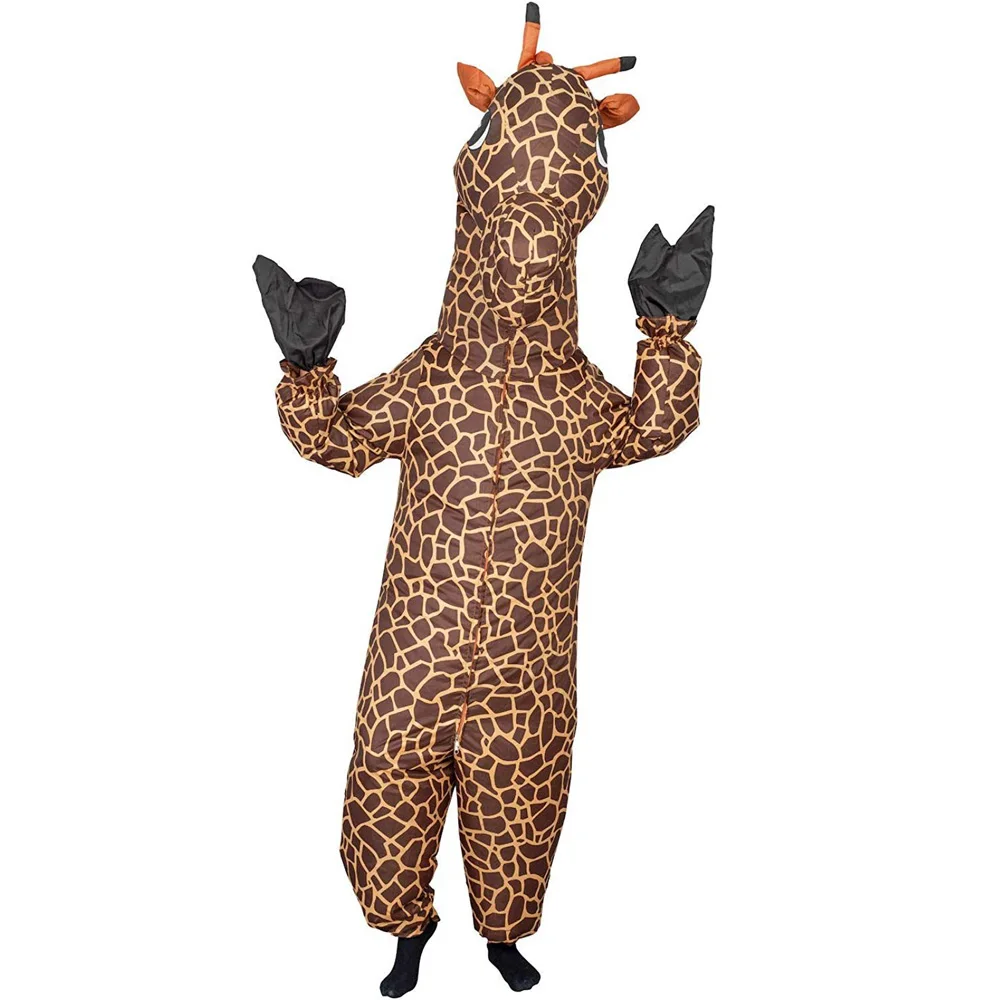 Simbook giraffa equitazione Costume gonfiabile a piedi Halloween natale  animale Cosplay abbigliamento vestito adulto uomo donna - AliExpress