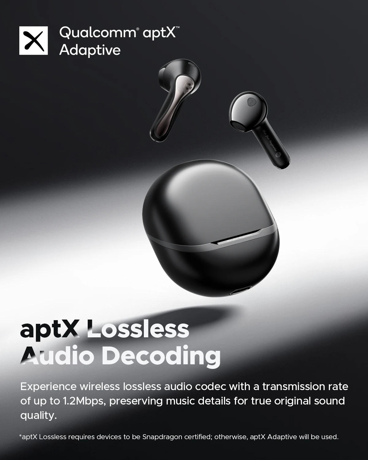 SoundPEATS Air5 ANC Bluetooth 5.4 kabellose Ohrhörer mit...