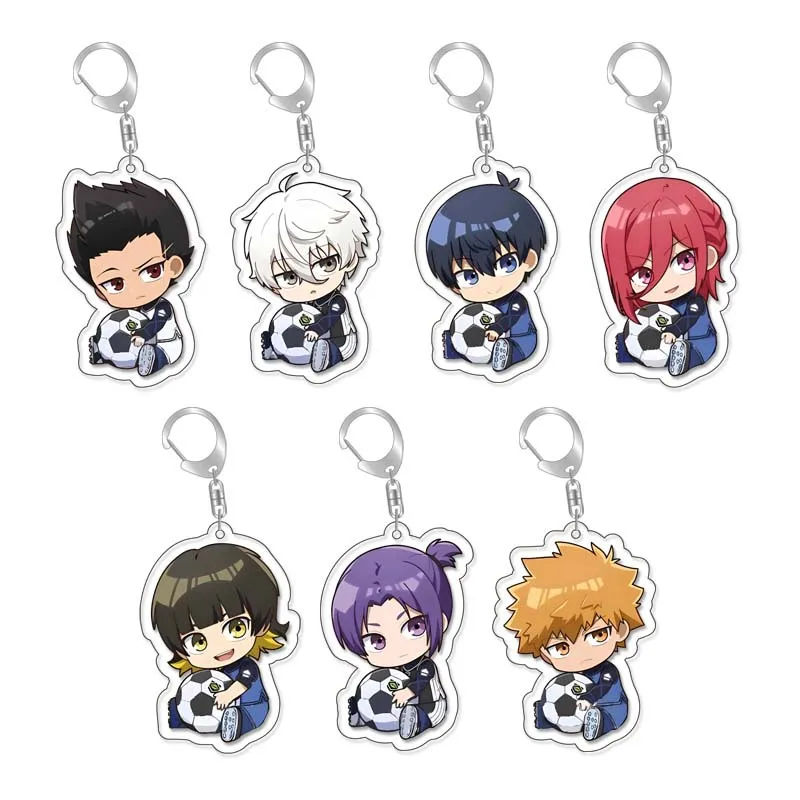 

20Pcs Anime BLUE LOCK Acrylic Keychain Isagi Yoichi Chigiri Hyoma Seishiro Nagi Figure Cosplay Key Chain Jewelry Wholesale