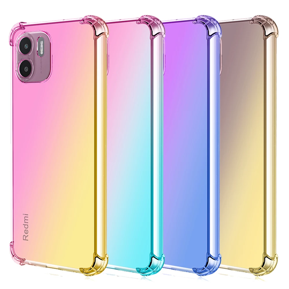 Custodia Sfumata A Doppio Colore Per Xiaomi Redmi A2 A1 12C 10 2022 Redmi 10 10A 10C 9A 9C 9 A1 Plus 10 Prime 2022 Cover Silicone