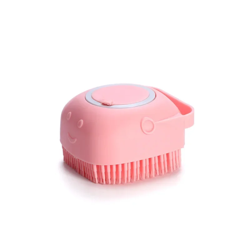 1pcs Bathing Brush Soft Silicone Massager Shower Gel Bathing Brush Clean Tools Comb Hair Dog Cat Pet Cleaning Grooming Supplies 6