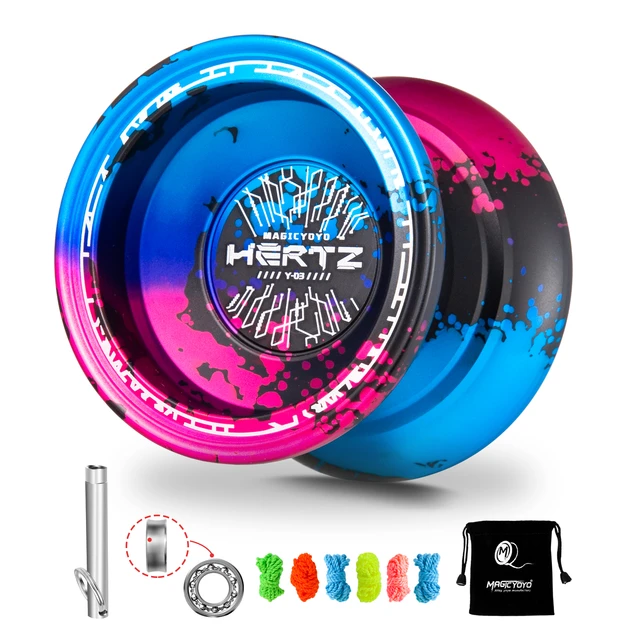 MAGICYOYO Y03-Hertz Yoyo Professional Unresponsive Yoyo for Kids and  Advanced, Pro Aluminium Metal Yoyo Ball