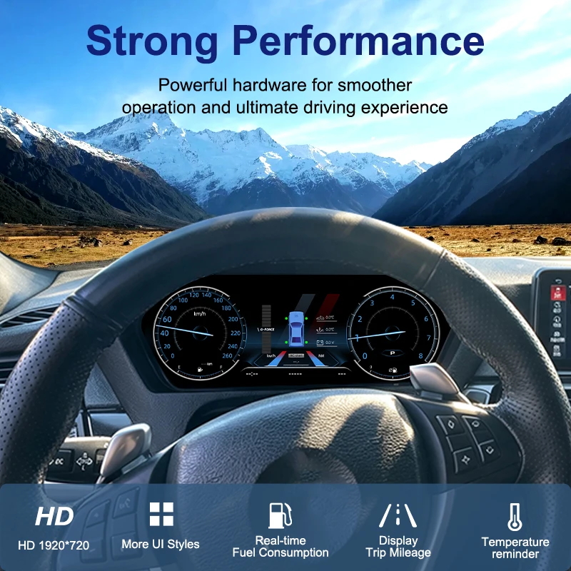 Panel de Instrumentos Digital BONROAD para BMW Serie 5 E60 X5 E70 X6 E71, Velocímetro LCD, Cabina Virtual 7