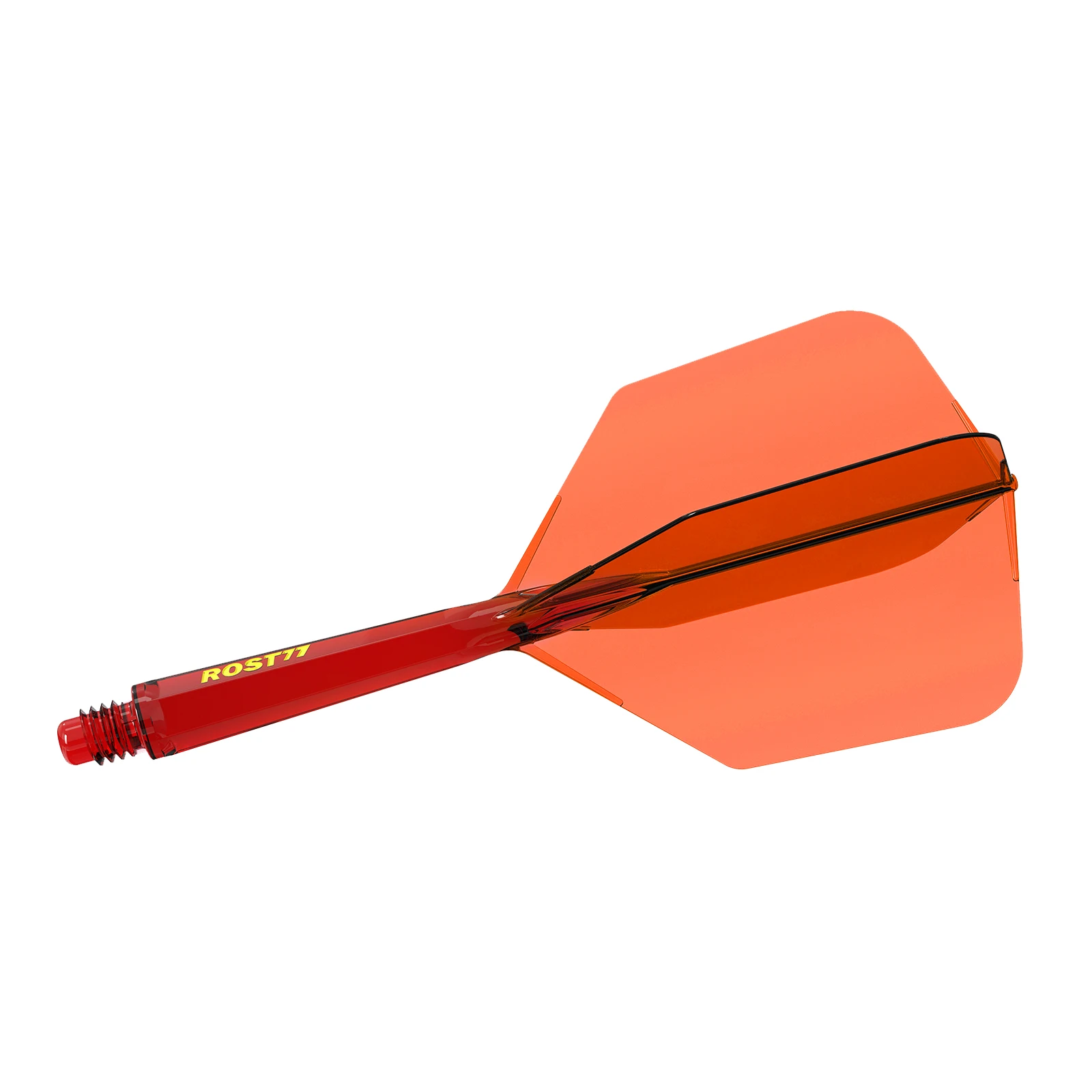 CUESOUL ROST 77 Integrated Dart Shaft and Flight,Big Wing Shape Set of 3 Pcs-Transparent Color