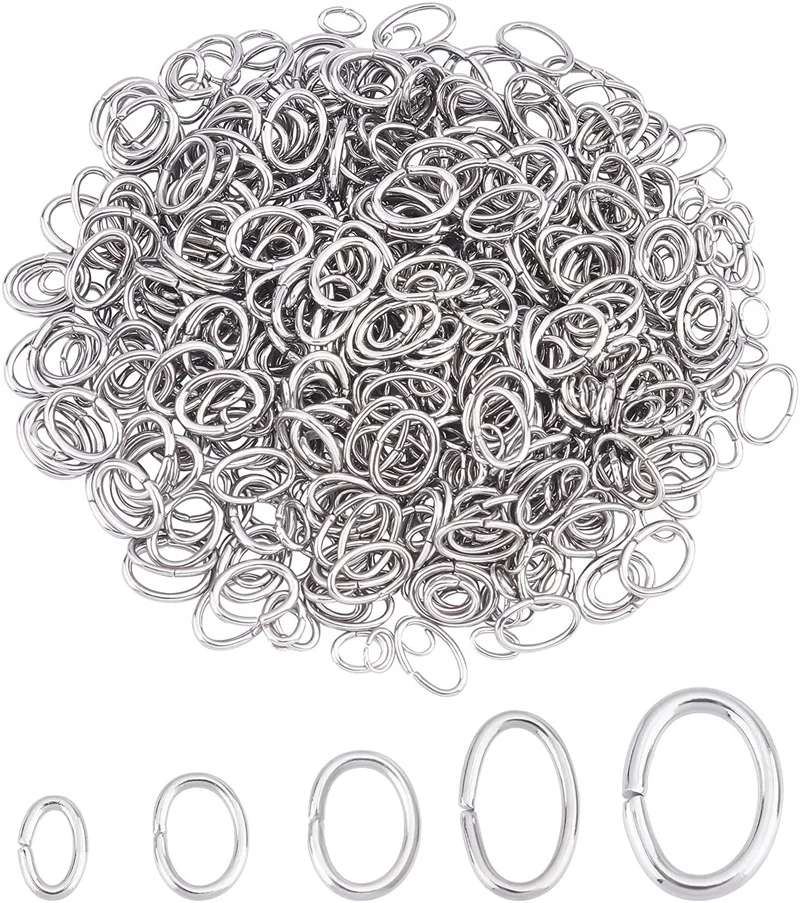 

300-500pcs Jump Rings Split Rings Earring Pendant Connectors For DIY Making Jewelry Crafts Accessories Wholesale Supplies