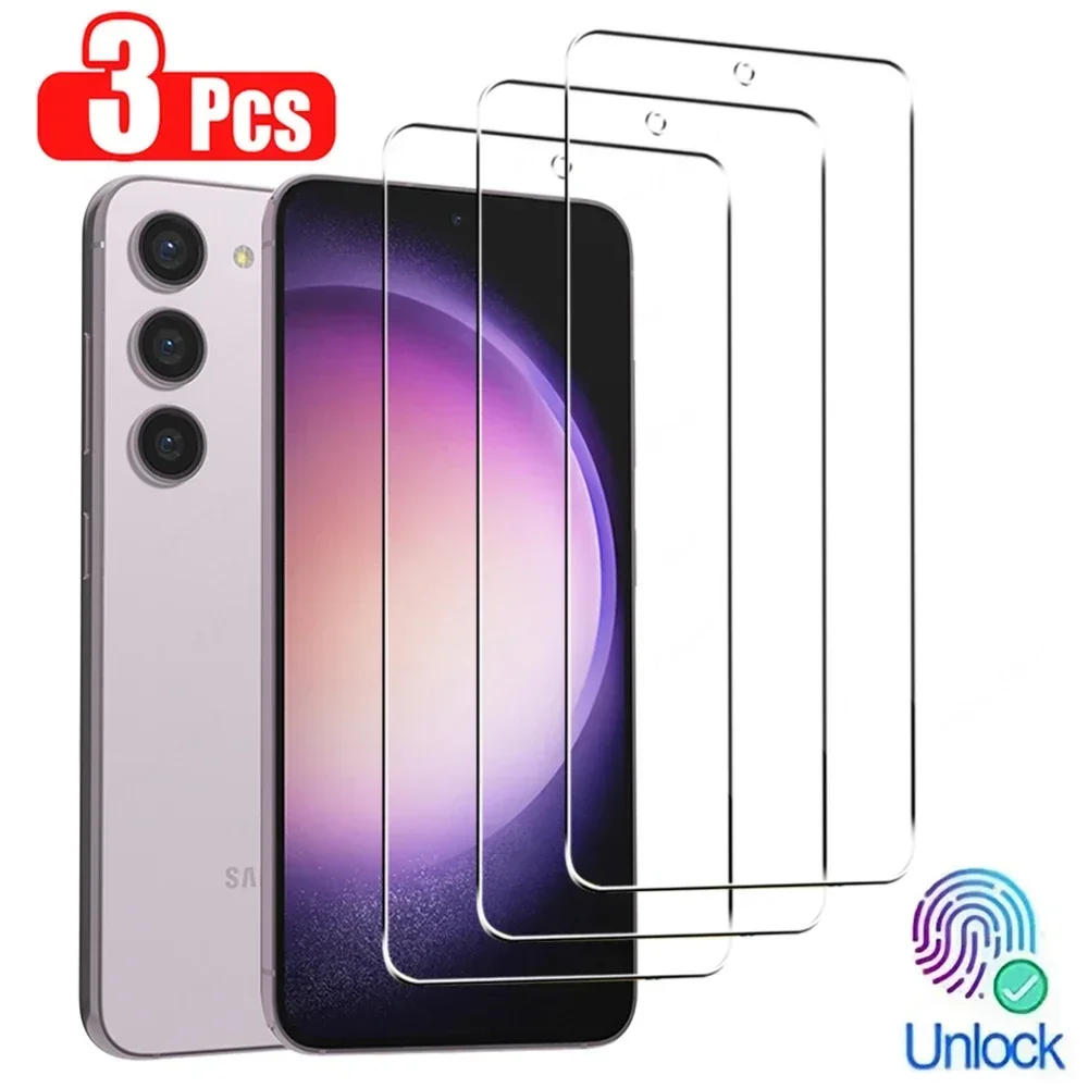 

Закаленное стекло для Samsung Galaxy S23/S22/S21 Plus/S20, Защитное стекло для экрана Samsung S23/S22/S21 Plus, 3 шт.
