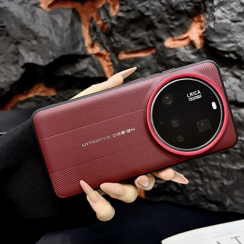 Luxury Textured Red Camera Frame Protective Cover - Ultimate Design