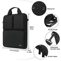 14Inch Three Pocket Vertical Style Laptop Bag,  Sleeve Messenger Bag, Single Shoulder Computer Bag Laptop Case Briefcase  노트북가방 - Image 6