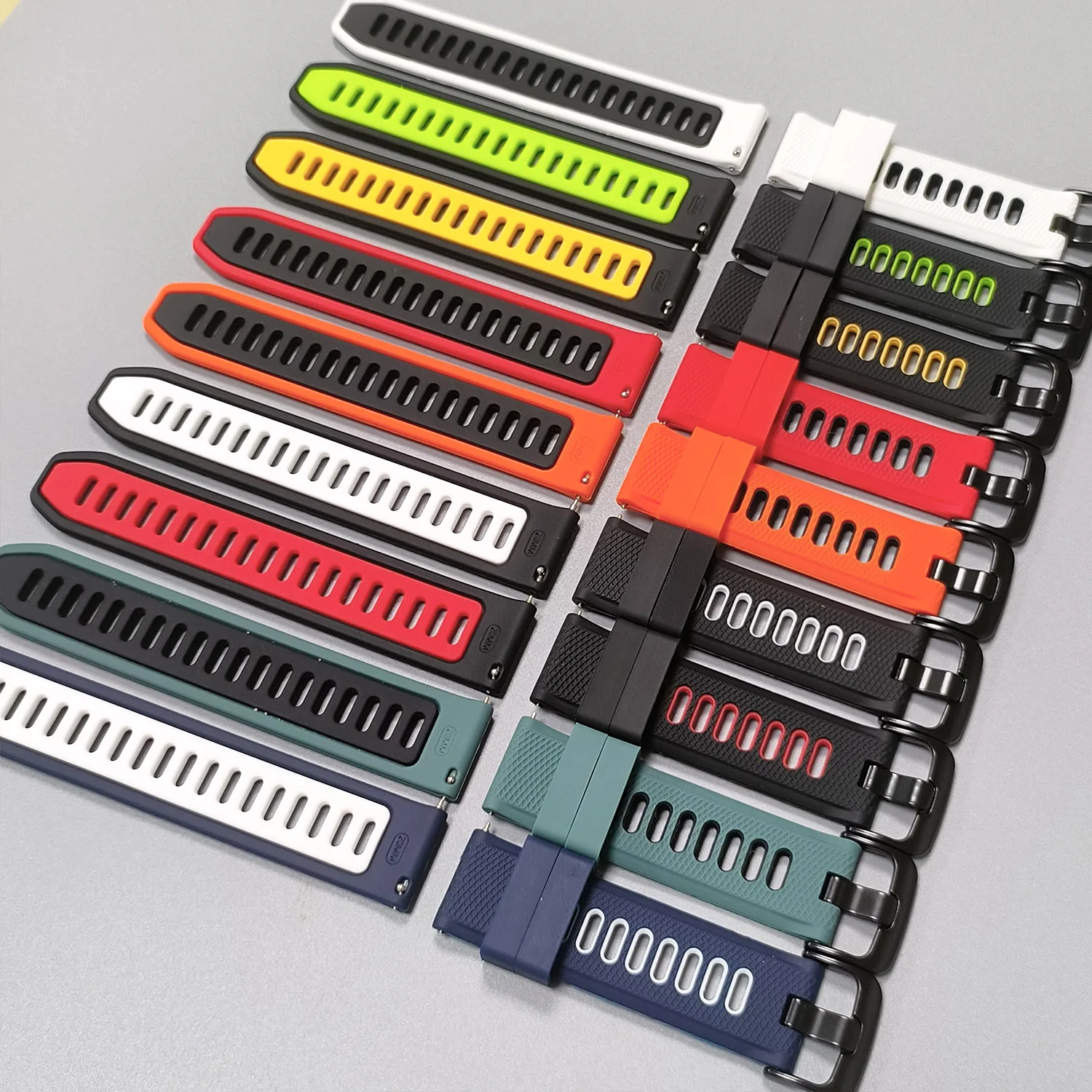 Silicone Watch Band in Various Sizes - Universal Fit Bracelet Strap
