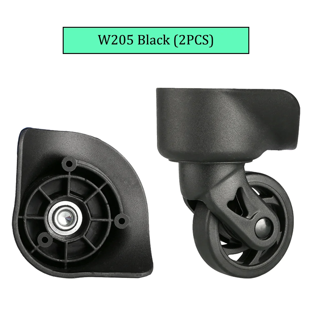 Suitable For W205 Black Trolley Luggage Accessories Universal Wheels Suitcase Strong Compression Casters Replacement