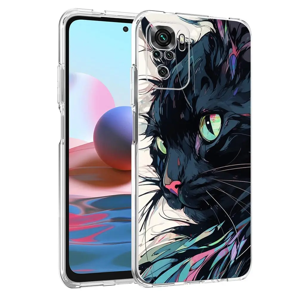 Cartoon Lovely Cat Art Fashion Phone Case Cover