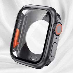 Ultra 360 Full Protector Case with Tempered Glass Screen for 45MM (Original Black)