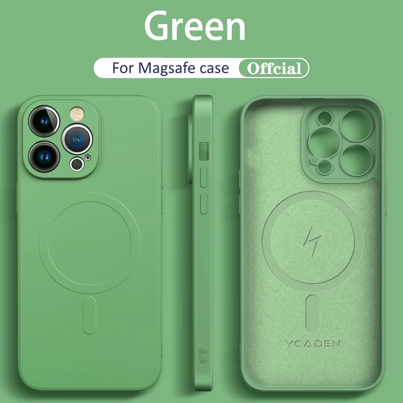 Official Liquid Silicone Magnetic Wireless Charging Case - Magsafe Compatible Cover