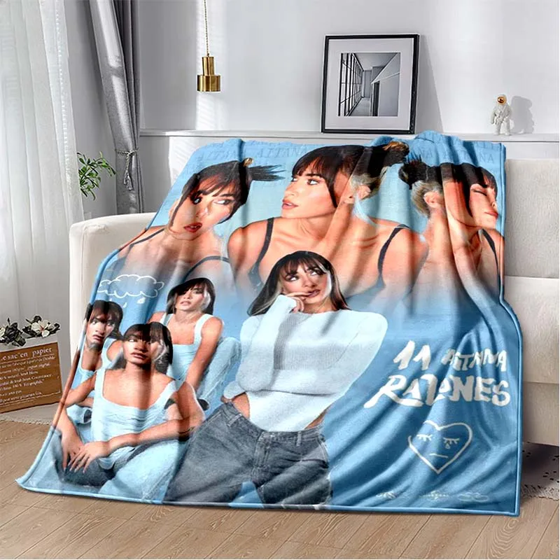 3D cantante spagnolo carino Aitana coperta flanella morbida peluche coperta soggiorno camera da letto divano letto coperta da Picnic coperta per bambini