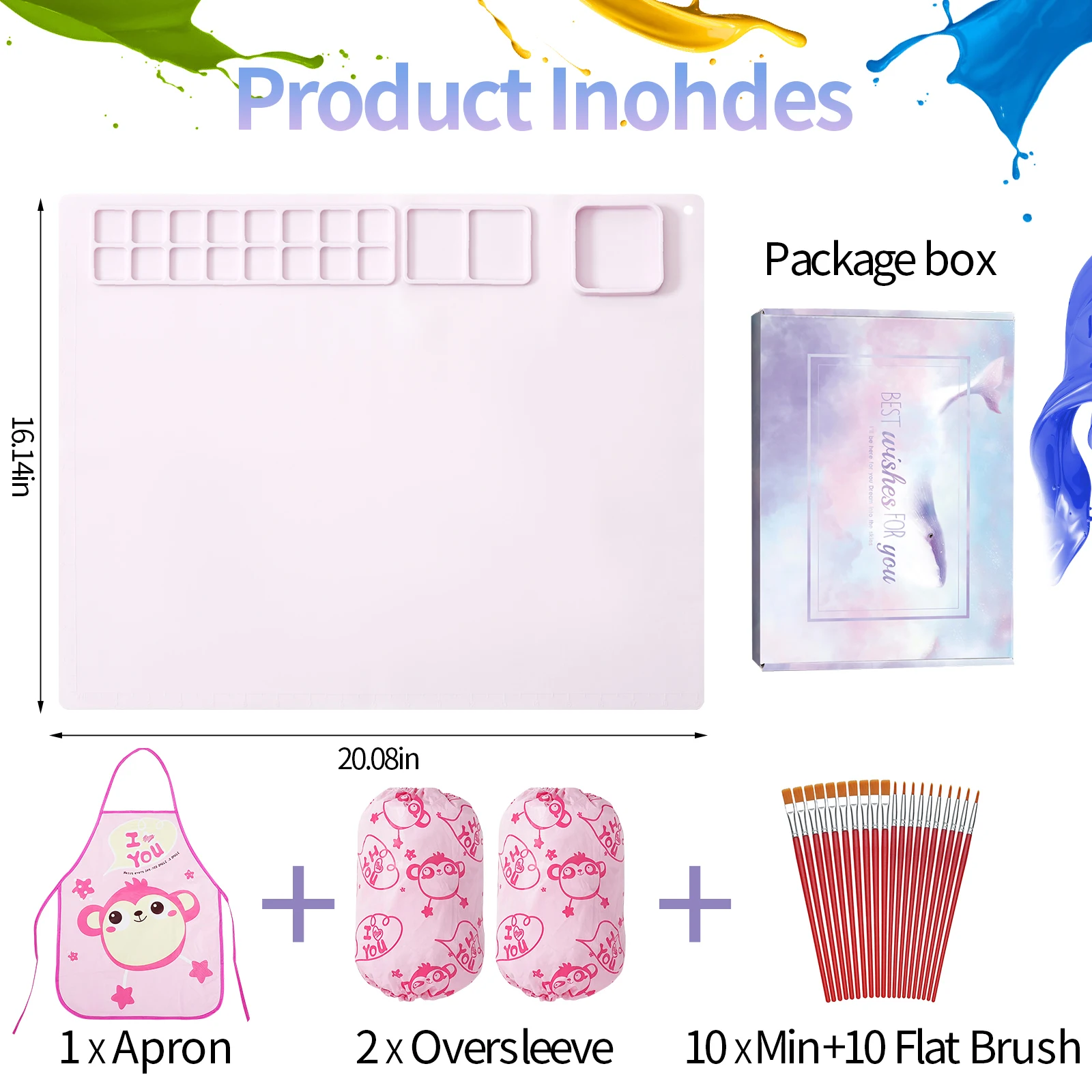 Silicone Painting Pad Suction Cup Reusable for Art
