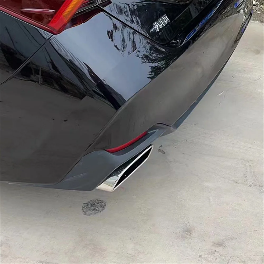 1 쌍 빅 사이즈 160/185/210MM 배기 머플러 팁 크롬 실버/티타늄 블랙 스테인레스 스틸 스퀘어 파이프 자동차 배기 테일 파이프