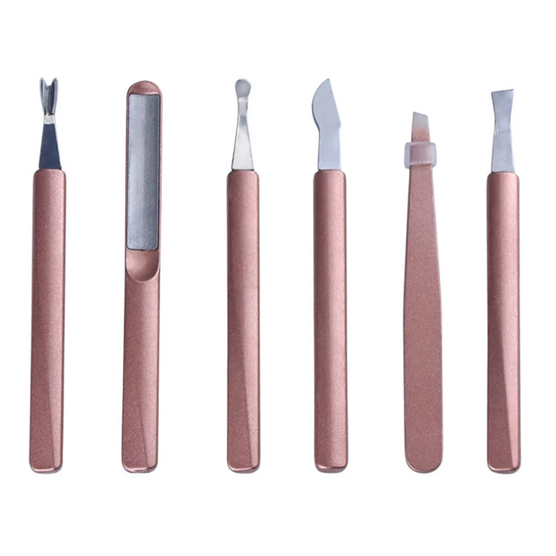 패션 매니큐어 페디큐어 세트 케이스 손톱 깎기 키트 스테인레스 스틸 여행 홈 네일 케어 도구 11pcs