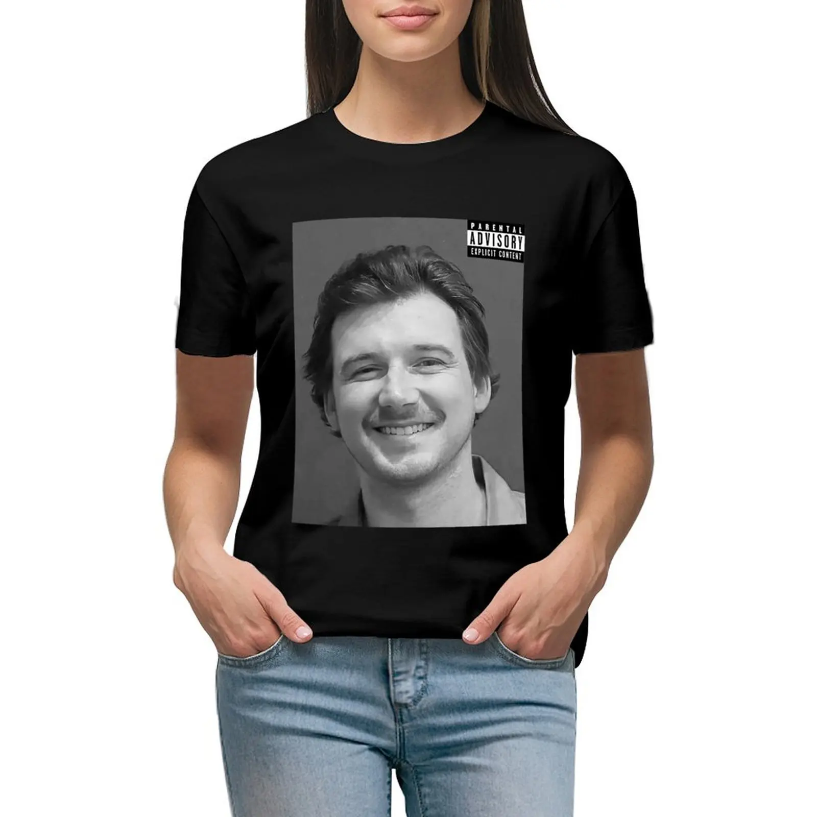 

Morgan Wallen Mugshot T Shirt T-Shirt quick-drying plus sizes summer top tight shirts for Women