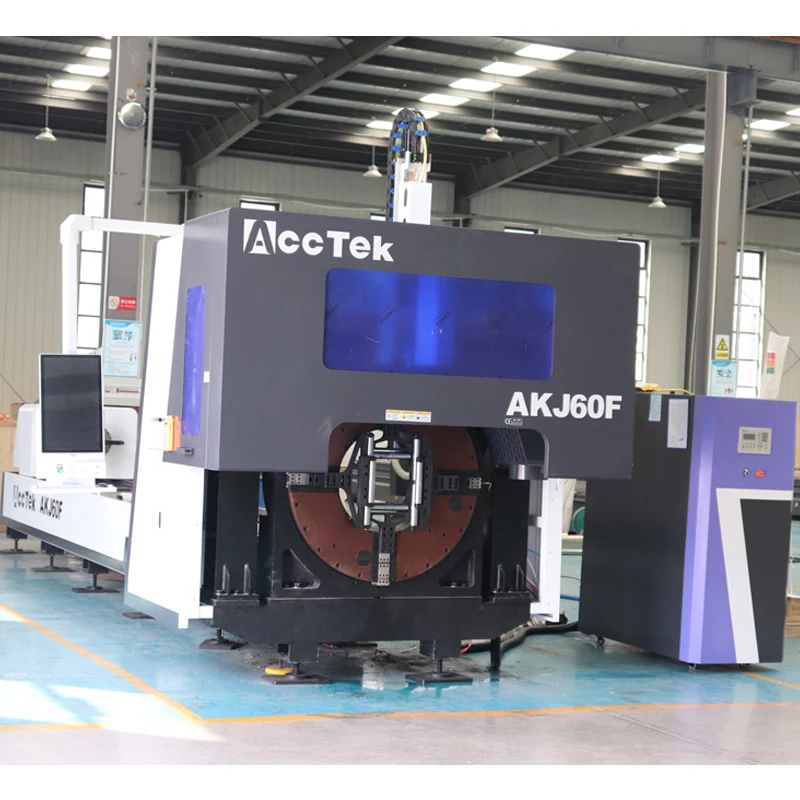 

AccTek Professional CNC Fiber Laser Cutting Machine 1000W 2000W 3000W 4000W Pipe Tube Cutting Machines for Sale