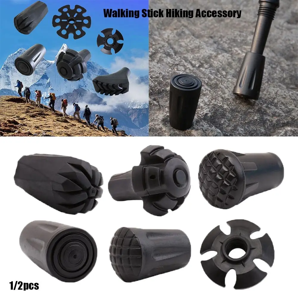 Description Picture 2 of item1PC New Black Nordic Walking Poles Trek Pole Telescopic Alpenstock Crutch Walking Stick Hiking Accessories