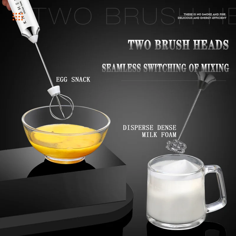 Egg beater Electric blender Milk frother Electric whisk Handheld electric whisk Electric Milk Foamer Blender Wireless Coffee Whisk Mixer Handheld Egg Beater Cappuccino Frother Mixer USB Portable Kitchen Tools