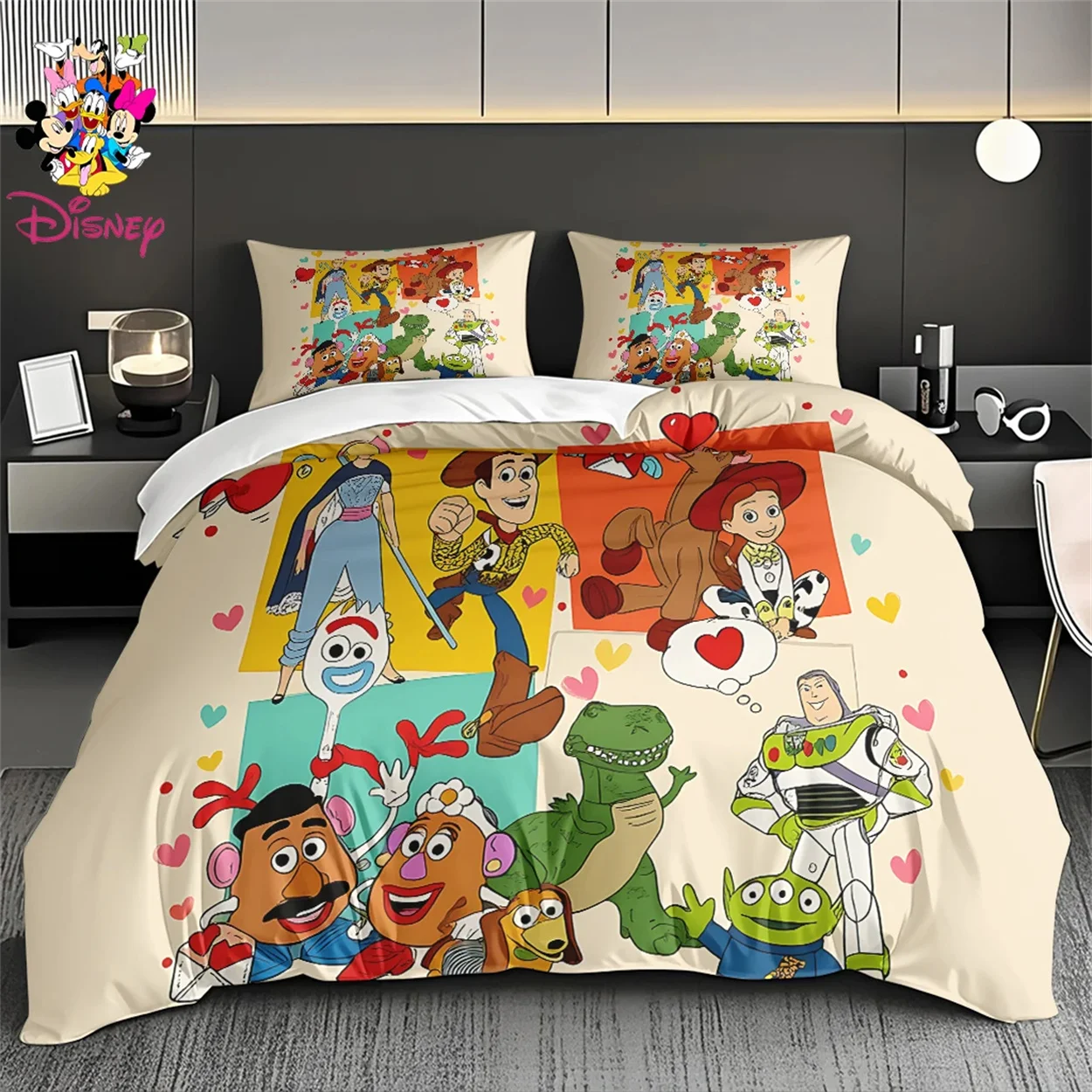 Parure de Lit Disney Toy Story - Personnages Housse Couette