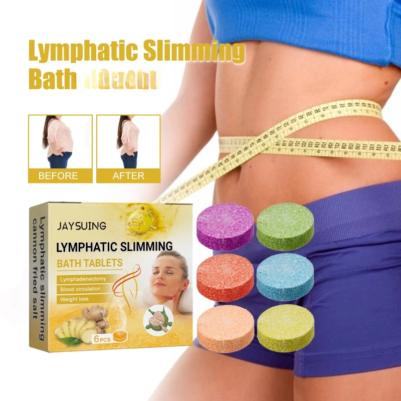 

Lymphatic body shaping Bath tablets repair lymph swelling deep cleansing Firming skin slim down Shower Steamers Women slimming
