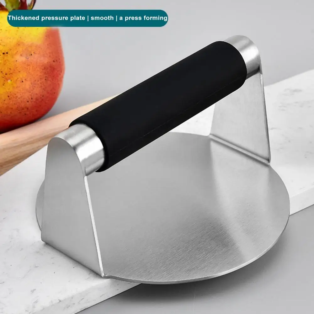 

Пресс для приготовления пищи из нержавеющей стали, износостойкий пресс для бургеров, для быстрого приготовления пищи, легко использовать для домашней кухни