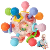 Baby Sensory Teething Toys, Montessori Baby Teethers Rattle Chew Toys - Educational Learning Gifts for Infant Newborn Boys Girls 1