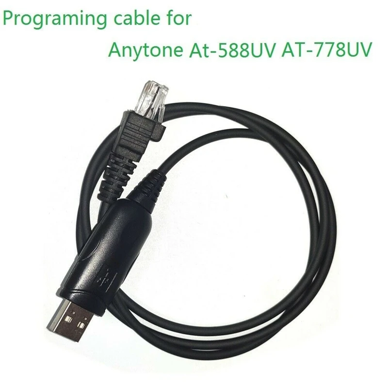 USB Programming Cable Programming Cable For Anytone At-588UV AT-778UV Car Mobile 2 Way Radio Spare Parts images - 6