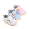 Baby Sneaker Soft Infant Walking Shoes Cute Rainbow Spring and Autumn Style Anti-slip Sole and Cotton for 0-9-18 Months BYQ3181 1