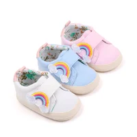 Baby Sneaker Soft Infant Walking Shoes Cute Rainbow Spring and Autumn Style Anti-slip Sole and Cotton for 0-9-18 Months BYQ3181 1