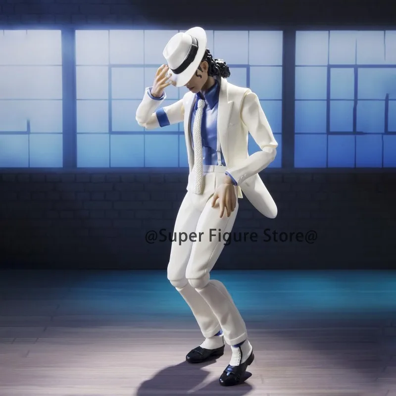 Shf Michael Jackson Smooth Criminal Action Figure Model Toys PVC Movable Collection Anime Jackson Figurine Souvenir Ornaments