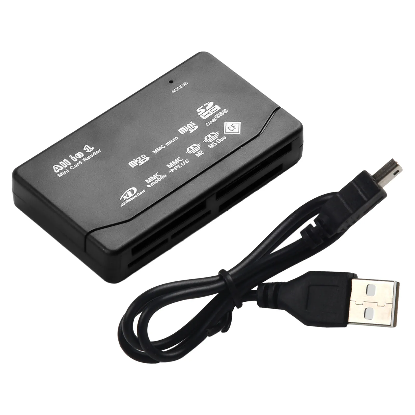 

Card Adapter Card Reader Memory Kit Part Accessory Tool Up to 480 Mb USB 2.0 SD TF CF MS MMC Brand New Portable