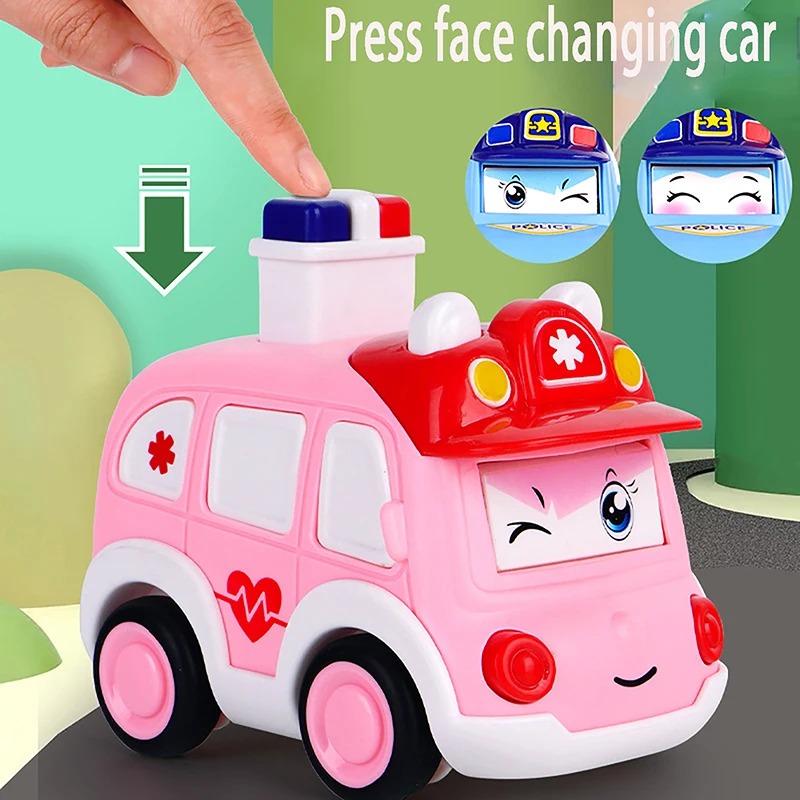 

Kids Inertial Car Toys Mini Police Car Ambulance Kids Pull Back Cars Set With Play Mat Birthday Gifts For Children