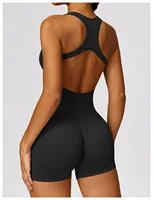 Sexy Back Jumpsuit Gym Set Women Training Yoga Suit Sportswear Women Sports Jumpsuit Fitness Rompers Stretch Workout Bodysuits - Image 2