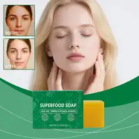 Savon au curcuma et au citron (1 ou 2 pièces) pour l'élimination des taches brunes, l'éclaircissement de la peau, le lavage du visage et du corps, le nettoyage en profondeur, la nutrition et l'atténuation de l'hyperpigmentation 2