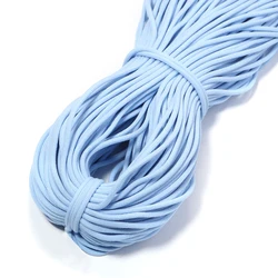 10 Yards of 3mm Colorful High - Elastic Round Band for DIY Crafts and Accessories (Sky Blue)