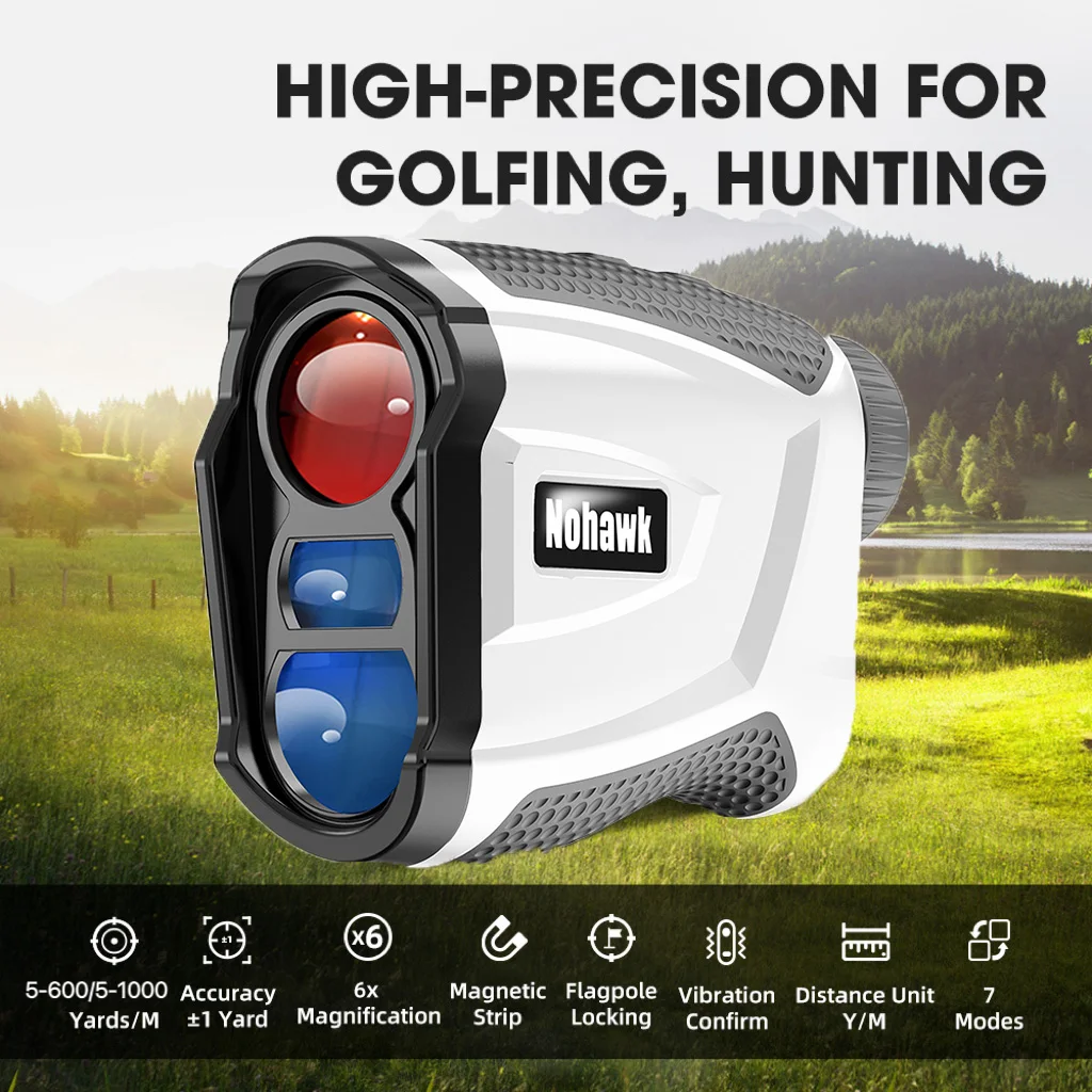 Multifunctional Laser Rangefinder 600/1000 Yards Golf Range Finder for Hunting G