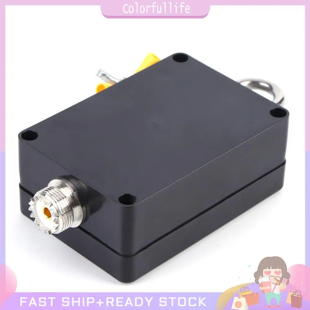 49:1 발룬(BNC 암 커넥터 포함) 100W PEP 단파 발룬 엔드 피드 반파 안테나 발룬 소형 단파 안테나