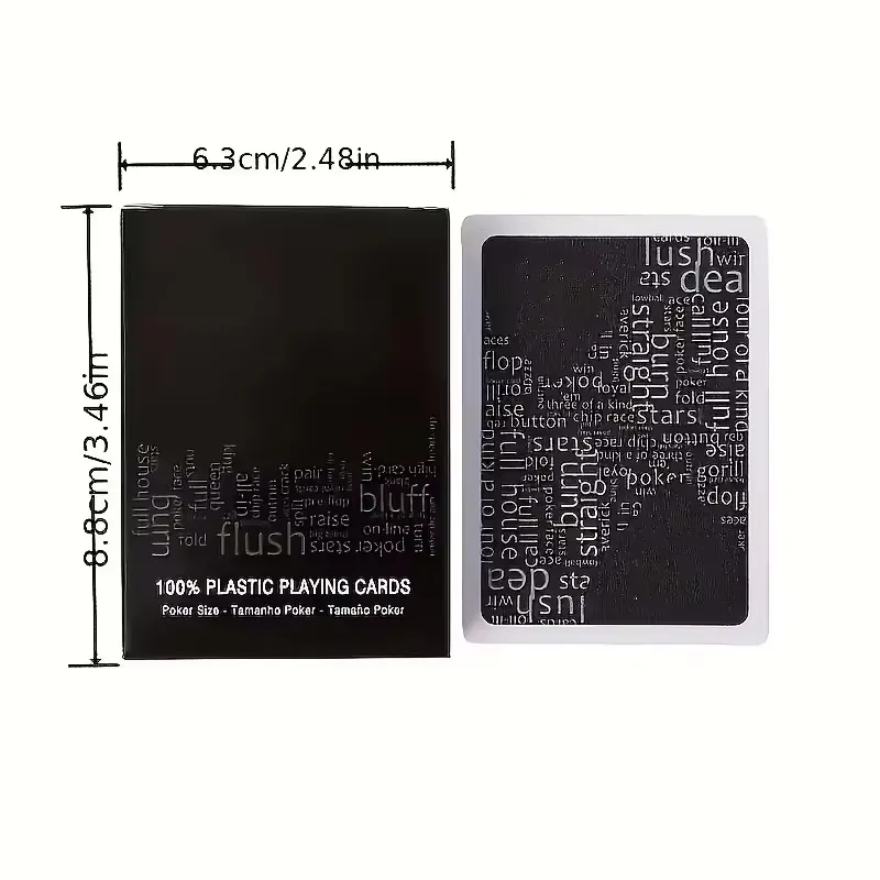 Texas Hold'em Plastic Poker Card Games Waterproof Dull Polish Playing Cards Entertainment Board Game 2 pcs/Lot